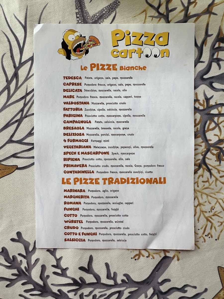 Menu Pizza Cartoon-2